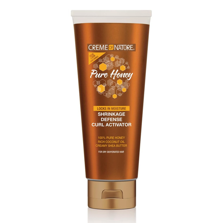Creme of Nature Pure Honey Define Shrinkage Defense Curl Activator, Moisture-Rich Formula with Coconut Oil & Shea Butter, For Dry, Dehydrated Hair 10