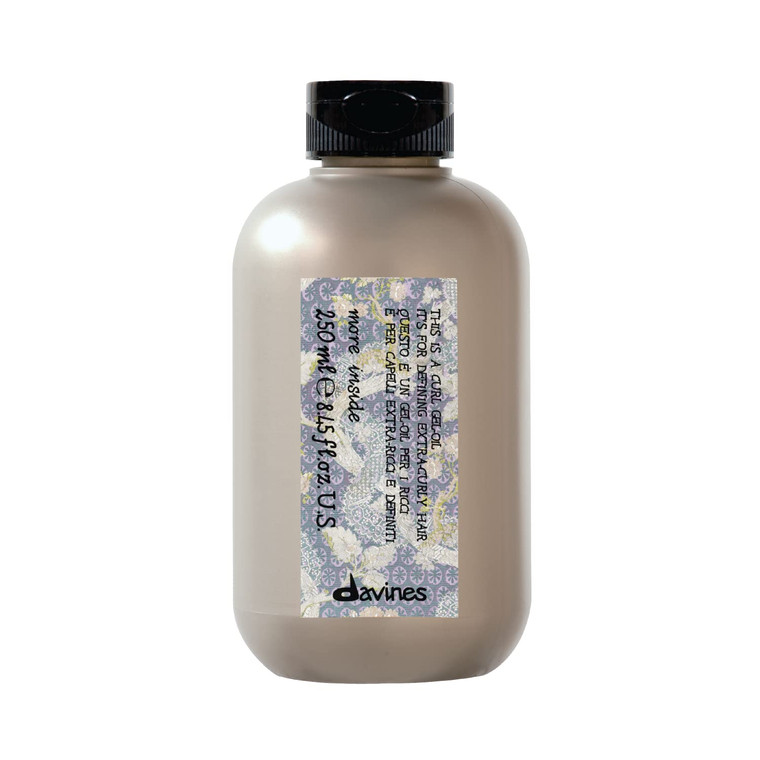 Davines This Is A Curl Gel Oil, Medium Hold Moisture & Definition - Transformative Gel-to-Oil for Curls - Hydrates & Separates for Natural Bounce, 8.