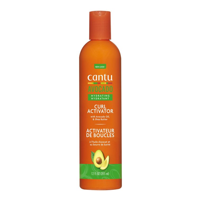 Cantu Avocado Hydrating Curl Activator Cream, Silicone-Free, 12 Ounce