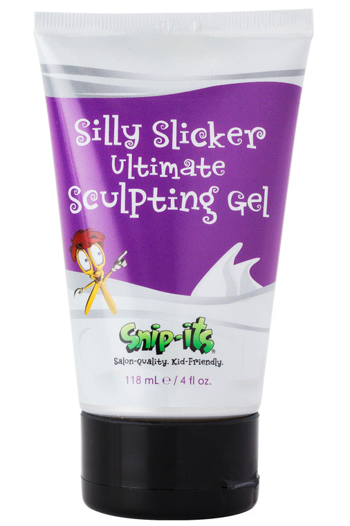 Snip-its Silly Slicker Kids Hair Gel 4oz | Medium-Strong Hold Hair Styling Gel for Boys - Fresh Smell and No Flaking All Natural Hair Gel Made in USA