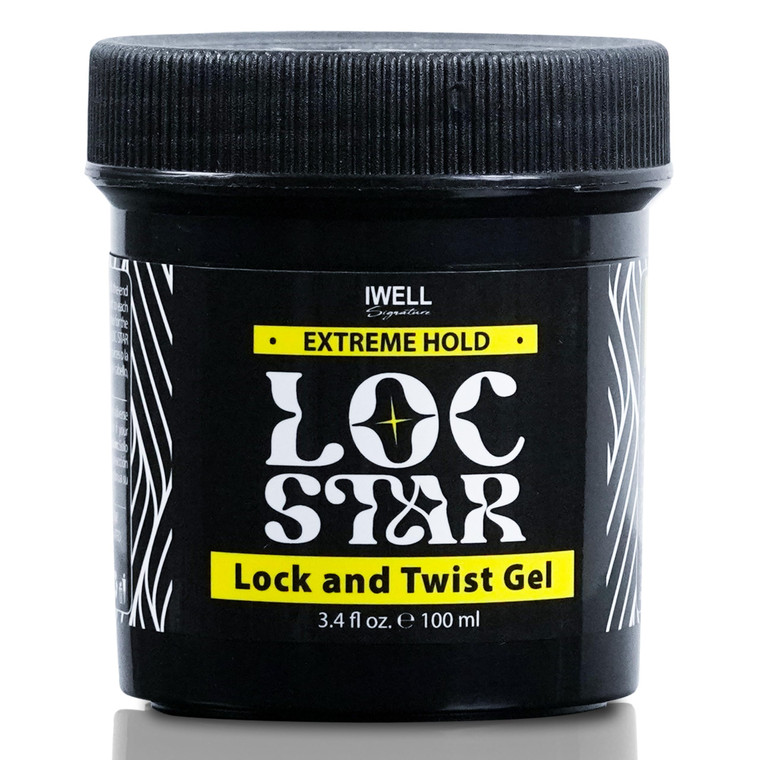 IWELL Signature Loc Star Braid & Loc Gel, 3.4 fl oz | Extreme Hold for Braids, Locs, Twists, Cornrows & Edges | Smooths & Tames Frizz | No Heavy Resi