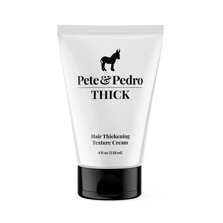 Pete & Pedro THICK Hair Cream - Light-Holding, Thickening & Texture Styling Cream | For Fine, Thin, & Thinning Hair, Men & Women | Adds Thickness, Bo