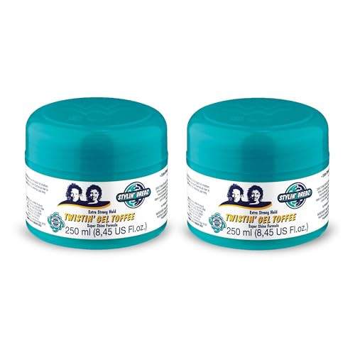 Stylin Dredz Extra Strong Hold Twisiting Gel Toffee Super Shine Formula Pk Of 2