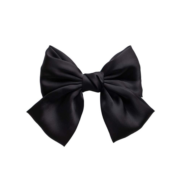 Hair Bows and Barettes Accessories - Bowknot French Clips for Women and Girls in Black