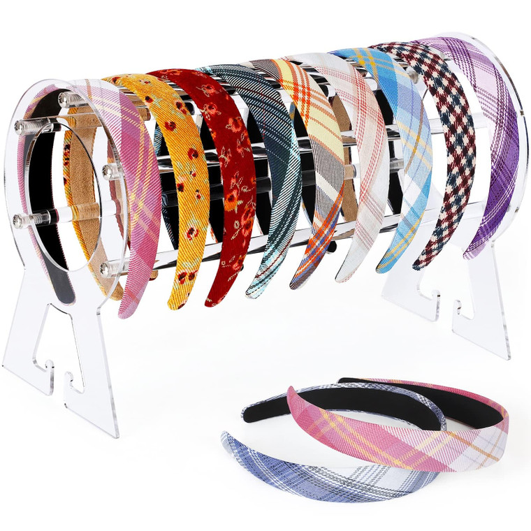 Suneerplay Headband Holder Clear, Acrylic Head-band Organizer, Headband Holder Organizer, Head-band Display Stand, Hairband Storage Stand, Hairband S