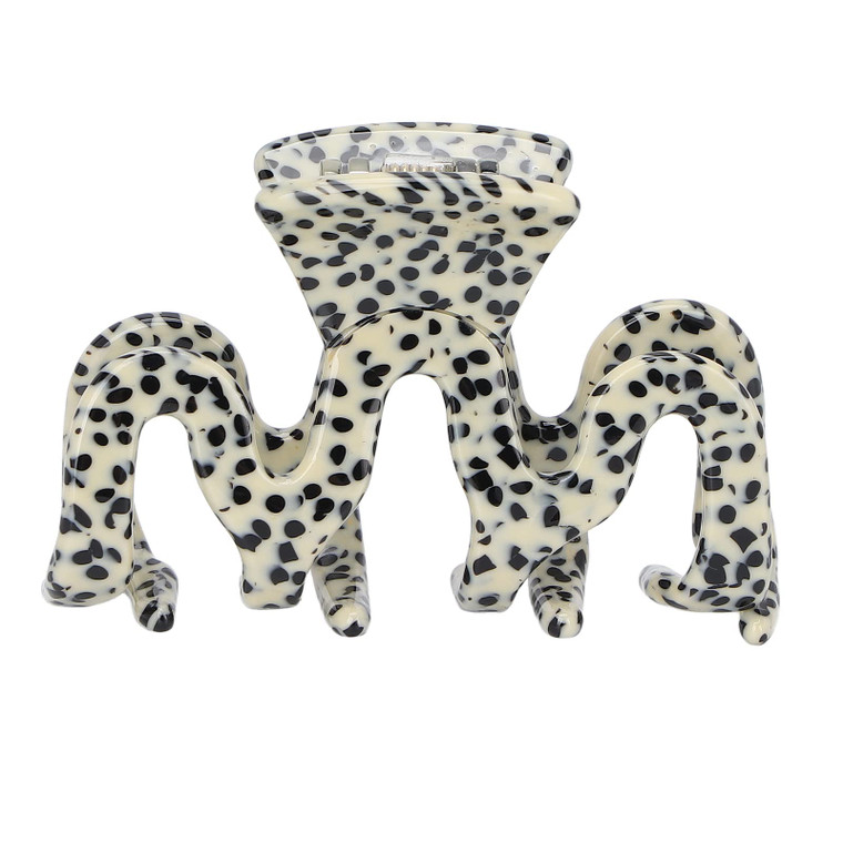Hair Claw Clips, Elegant Hair Jaw Clamp Simple Hair Catch Barrettes Hair Styling Accessories for Thin or Thick Hair, Face Washing Makeup(Leopard)