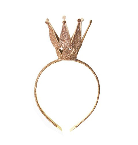 Kirei Sui Shiny Queen Princess Crown Halloween Christmas Headband Women Gold Hairband