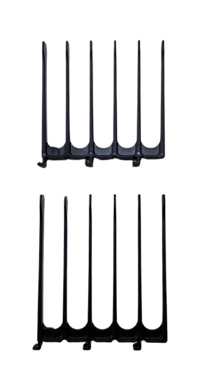 CombPal Scissor Clipper Over Comb - Barber Hair Cutting Tool with Jumbo Guide for DIY Home Haircuts (Black)