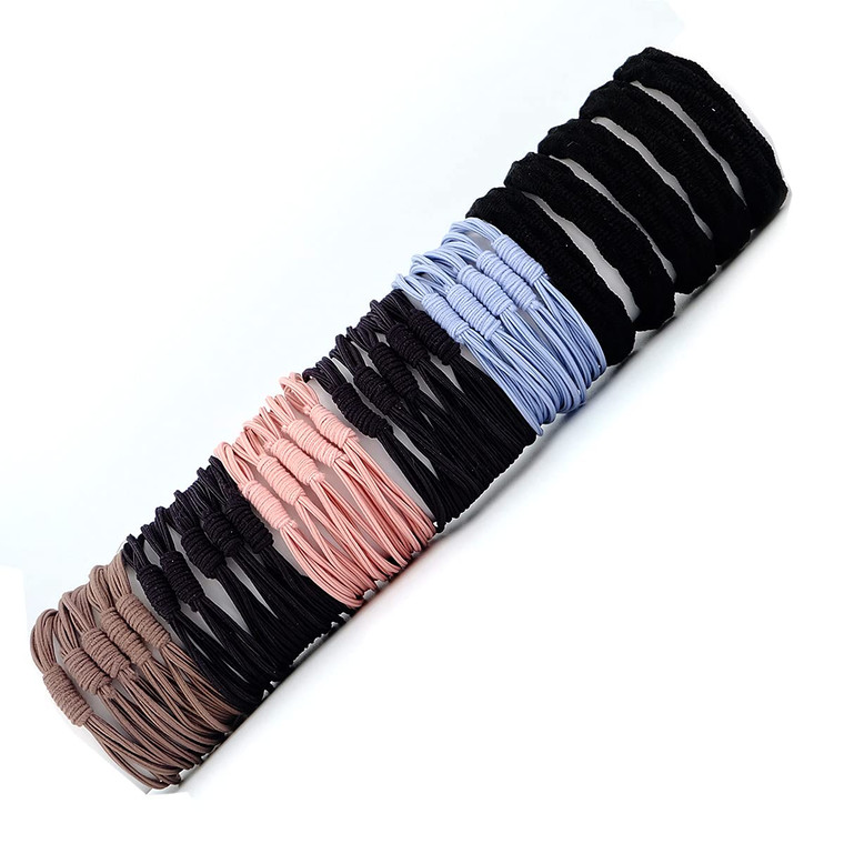 WDGROW No Dmamage Hair Ties for Girls,Women,Men,Large Pony tails Hair Ties,Handmade Bracelets,No Plastic Hair Tie for Thick Curly Hair,4-1 Design,Hai