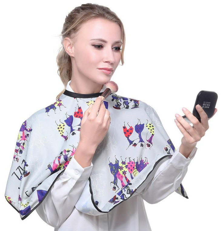 Makeup Artist Shortie Comb-Out Cape, Beauty Salon Styling Cape