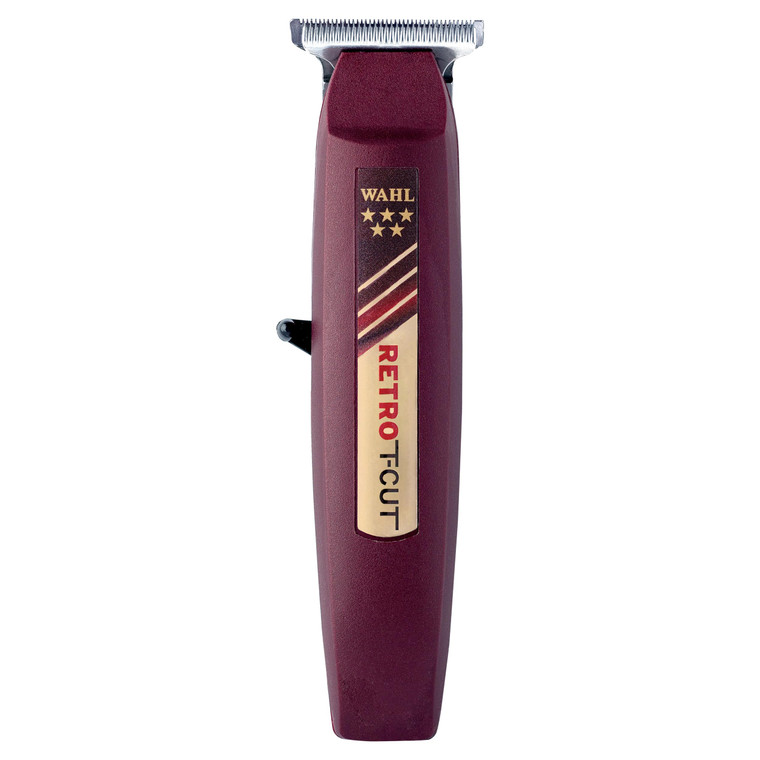 Wahl Professional Retro T-Cut Trimmer, Cordless, Adjustable T-Wide Blade, NiMH Battery, 60-Minute Run Time, Includes 3 Guides