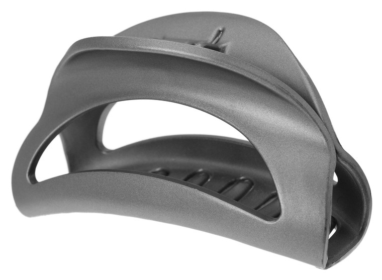France Luxe Large Cutout Curve Claw Clip - Matte Graphite