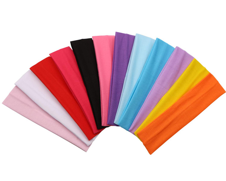 Zapire 12 Packs Soft Stretchy Elastic Headbands - Beauty Head Wraps and Hair Accessories for Women and Girls