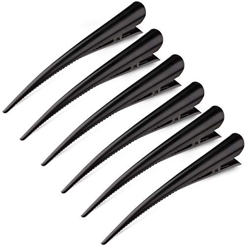 Large Long Alligator Hair Clips for Styling Salon Sectioning, GLAMFIELDS 5 inch Rust-Proof Durable Non-Slip Duckbill Metal Clips for Women Thick and