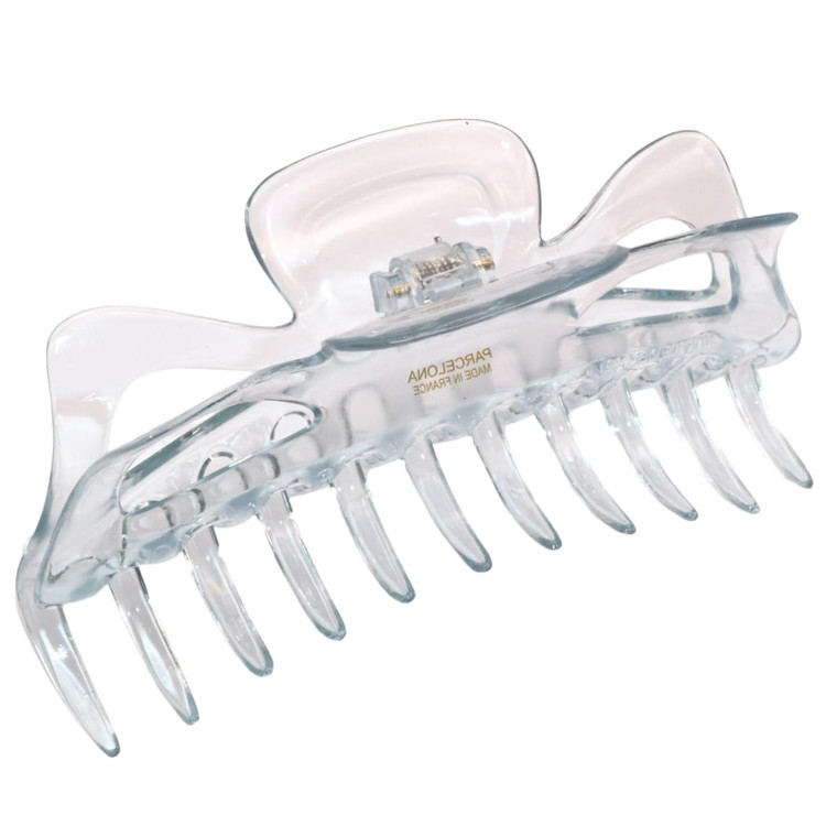 Parcelona French Classic Jumbo Large 5 1/2" Celluloid Acetate No Slip Grip Covered Spring Jaw Hair Claw Clip Women Hair Accessories Volume Hair Claw