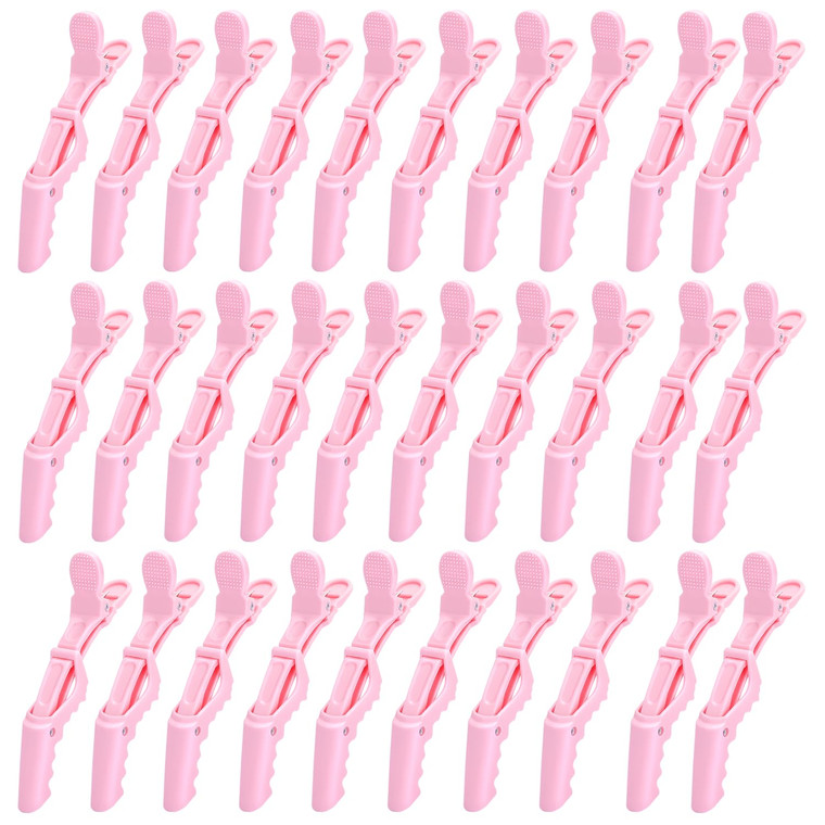 30 Pcs Alligator Hair Clip for Styling Sectioning - Salon Hair Clip for Thick Hair, Plastic Hair Styling Clip with Wide Teeth & Double-Hinged Design