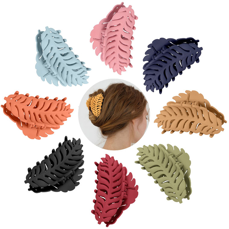 AMCAMI Hair Claw Clips for Women 3.7inch Non-slip Large Strong Hold Claw Clips for Thick Hair Trendy Jaw Hair Clips Banana Clips Hair Hair Clips for