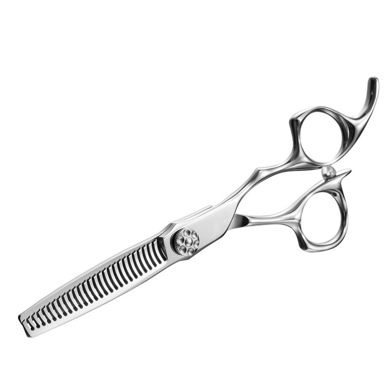 AOLANDUO 6 Inch Professional Hairdressing Scissors -High End AICHI Steel Handcrafted Hair Scissors - Razor Edge/Offset Design/Pro Ergonomic for Salon