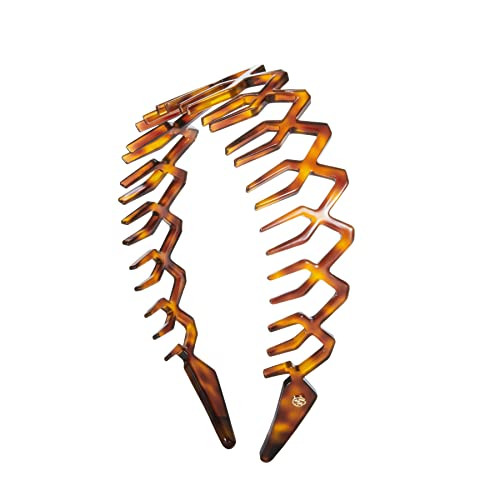 EVITA PERONI Comb Headband for Women and Girls, Zig Zag Headband with Teeth Non-Slip, Upgrade Resin Fashion Headband for Sports, Workout, Yoga, and W