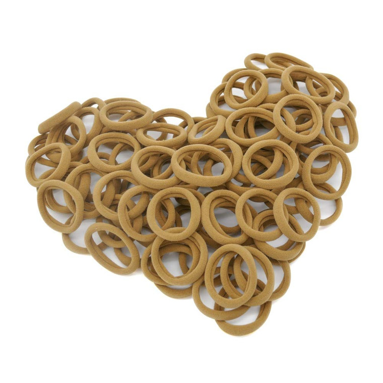 100 Pack Elastic Hair Ties for Women, Seamless Cotton Hair Bands, Ponytail Holders, Stretch Headband, Scrunchies Hair Accessories No Damage for Thick
