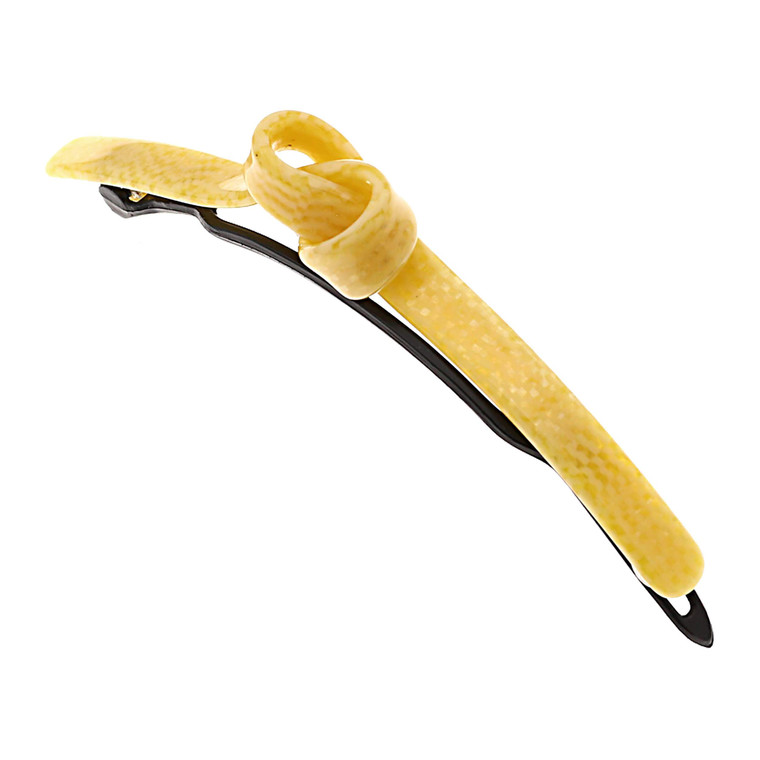 Camila Paris CP2815 French Hair Barrette Clip for Girls, Handmade, Beige, Metal-Free Closure Strong Hold Grip Hair Clips for Women, No Slip Durable S