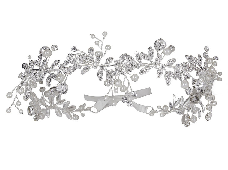 Vijiv Vintage Wedding Accessories Bridal Headpiece Flower Crown Headband Hair Wreath