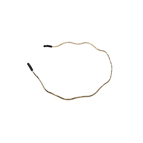 Aeyistry Retro Simplicity Metal Big Wave Line Hair Hoop Wavy Headbands Gold Metal Hair Accessories Multi-Use Headbands Bandeau Fashion Headband
