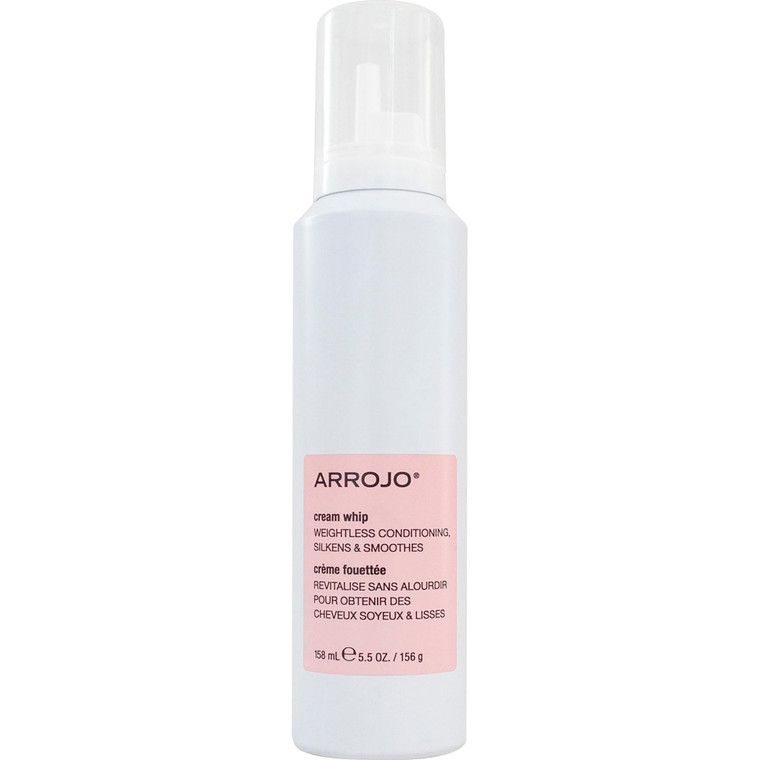 ARROJO Cream Whip - 5.5 Fl Oz - Conditioning Leave-In Hair Styling Cream for Wavy or Dry Hair, Sulfate & Sodium-Chloride Free, Antioxidant, Moisturiz