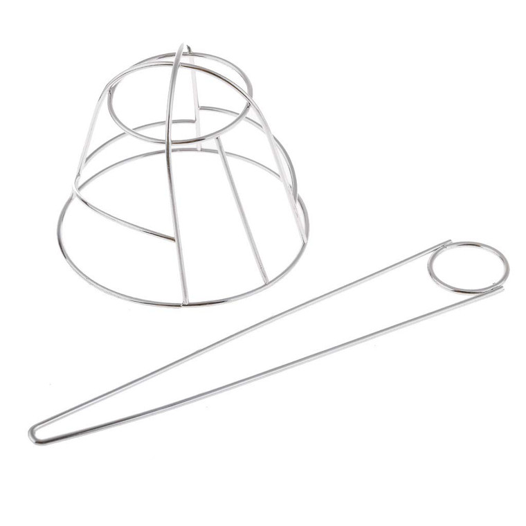 French Hair Bun Cover Cap Holder Creative Hair Cuff Hair Stick Hair Pin Bowl-shaped Hollow Hair Clip Bun Holder Bun Cage for Women Hair Updo (Silver)