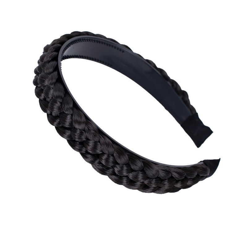 CAISHA Headband Ponytail Braided Hair piece Hair band Hair Accessories Dark Chocolate Brown HR9