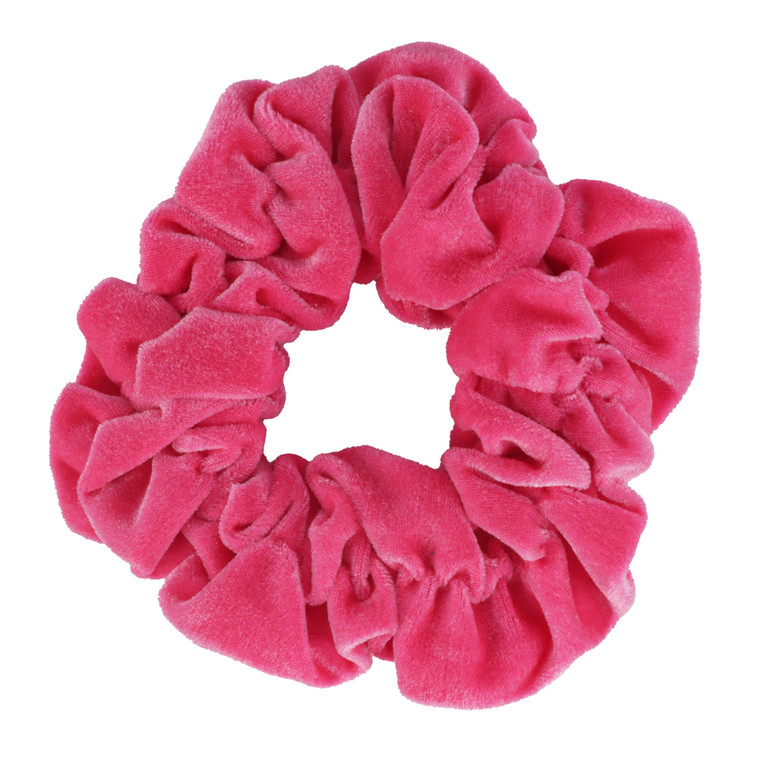 Hot Pink Jumbo Velvet Scrunchy