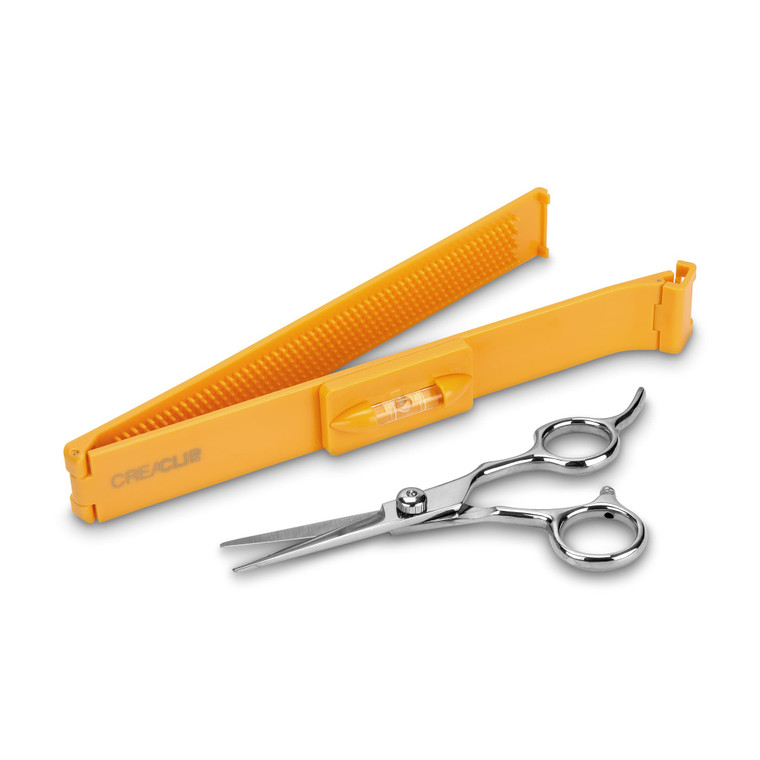 Original CreaClip MEDIUM and Scissors For FINE, THIN HAIR - As seen on Shark Tank - Hair Cutting Tool for Layers Bangs Split Ends Kids Hair Cut, Hair