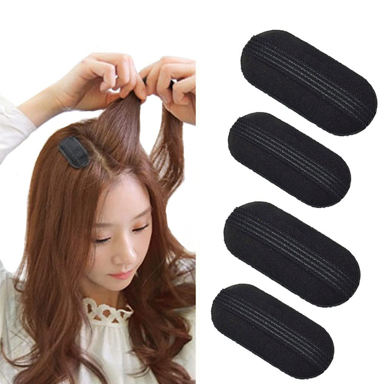 3 Pairs Sponge Bump It Up Volume Hair Clip Hair Base Styling Clip Hair Volume Padding Insert Tool for Women Girls (3 Large +3 Small)