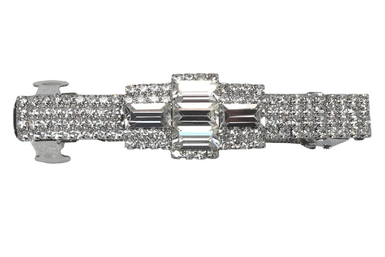 Faship Gorgeous Clear Crystal Hair Barrette Clip