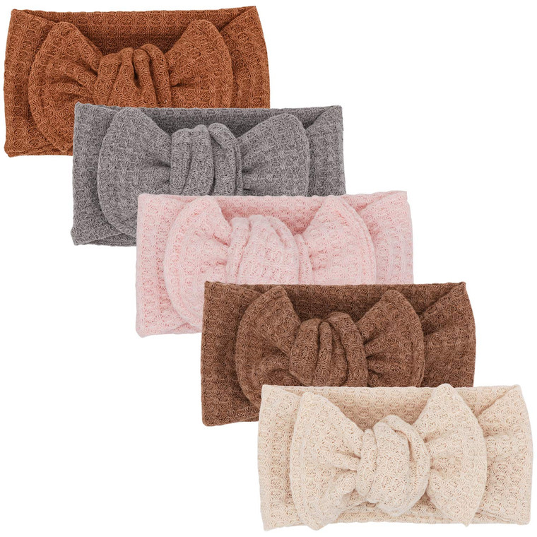 UeeSum Baby Girls Headbands with Bows Infant Toddler Headwrap Hair Accessories