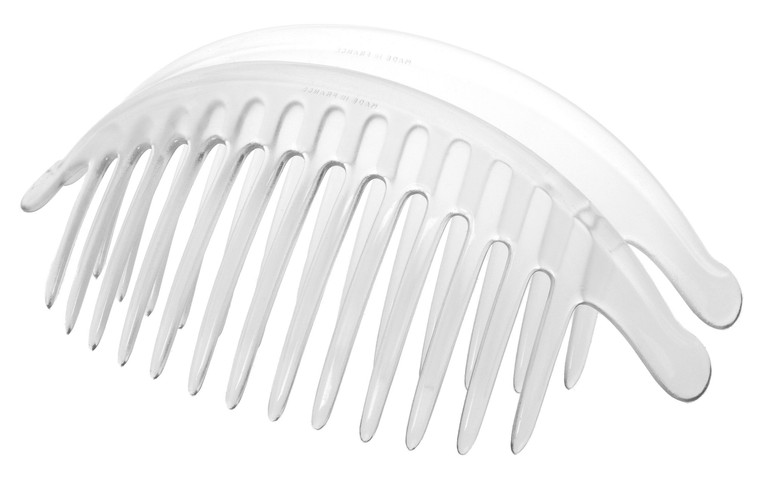 France Luxe Belle Larger Interlocking Comb, Clear, Set of 2 - An Excellent Styling Solution For Long/Thick or Curly Hair