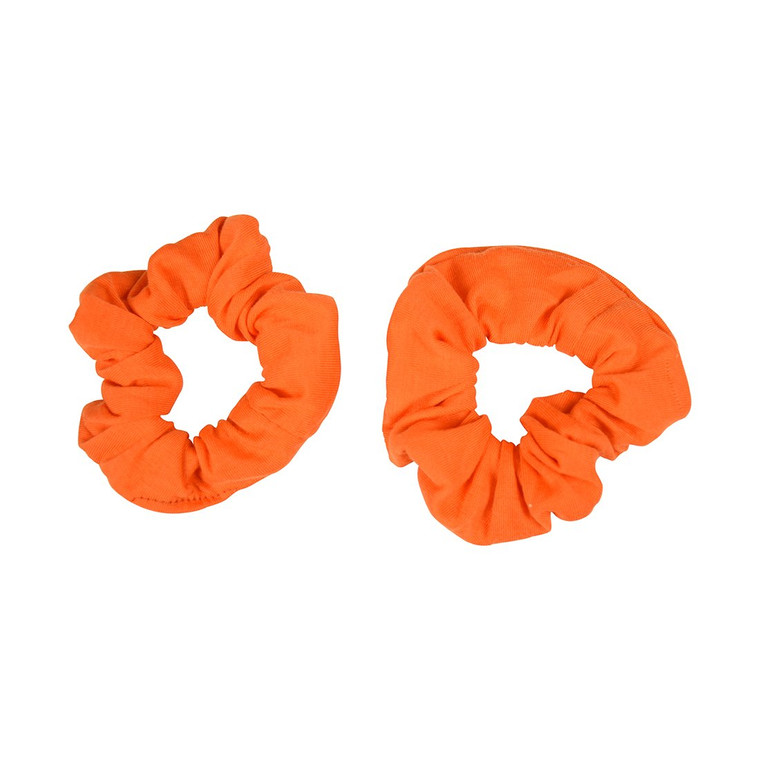 Set of 2 Solid Scrunchies (Orange)