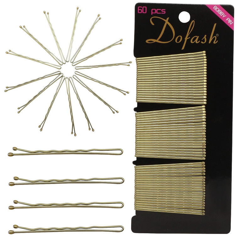 Dofash Metal 5CM/2In Blonde Bobby Pins for women 60pcs (Blonde)