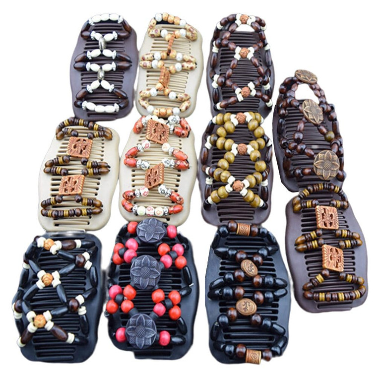 LOVEF Thick Hair clip combs hair accessories for girls bun hair - Bun Maker- Best hair accessories for Women -Easy Updo- Doesn't slide out of your ha