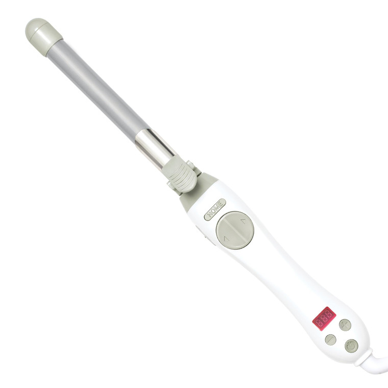 The Beachwaver Co. Beachwaver S.75 Rotating Curling Iron - White | Automatic 0.75 Inch Ceramic Curling Iron | Auto-Shut Off, Home Button, Travel-Frie