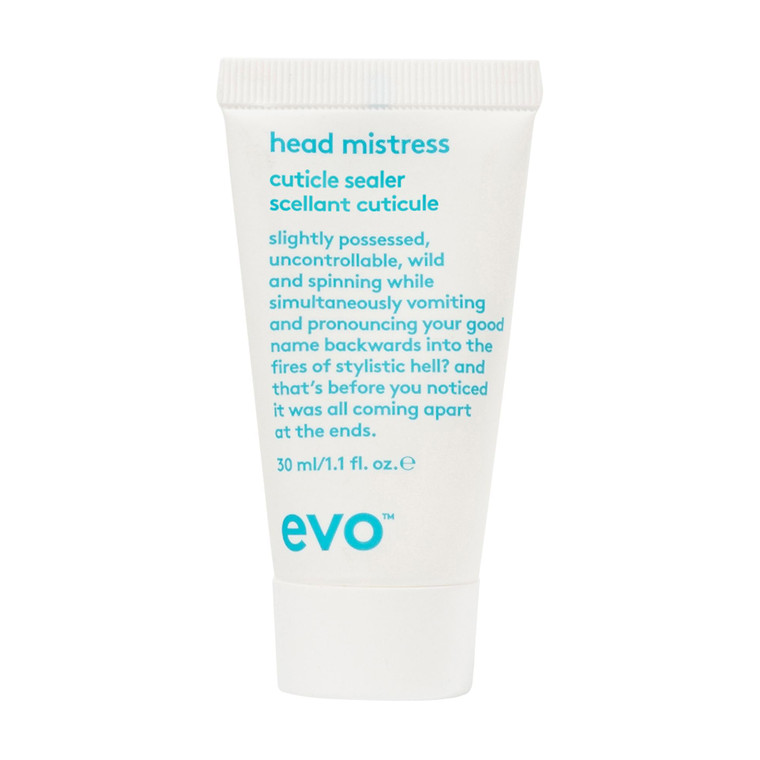EVO Head Mistress Multi-Purpose Hair Styling Cream for All Hair Types - Anti Frizz, Blow-Dry Heat Protectant - 1 fl oz, Travel Size