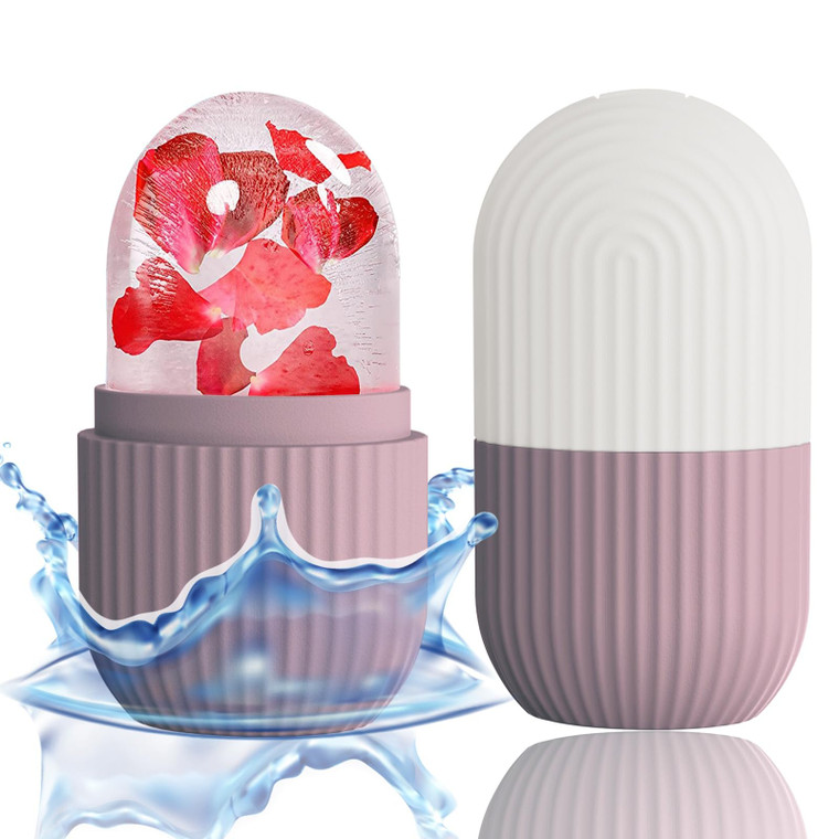 XHJRI Ice Face Roller Massager,Ice Cube Roller for Face, Eyes and Neck Naturally Conditioning and Skin Care,De-Puff Eye Bags,Reduce Migraine Pain,Reu