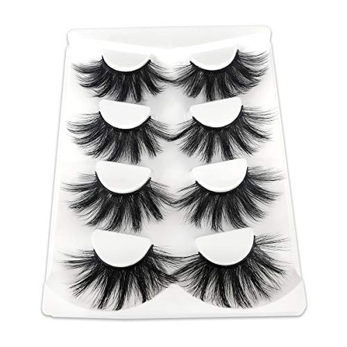 Mikiwi 25mm Faux Mink Lashes, 25mm Lashes, 6D Faux mink lashes, Faux Mink Eyelashes, Dramatic Lashes, Faux Mink Eyelashes (6D4-01)