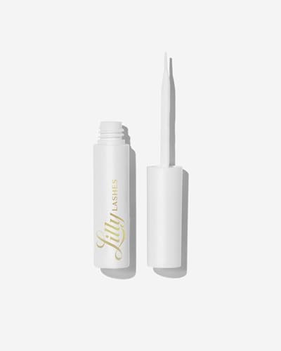 Lilly Lashes Clear Eyelash Glue - Brush On Lash Glue for False & Natural Lashes - Latex Free