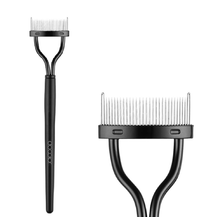 Docolor Eyelash Comb Eyelash Separator Tool Mascara Applicator Eyelash Brush Lash Separator Tool Comb Arc Designed Cosmetic Brushes Tool, with Comb C