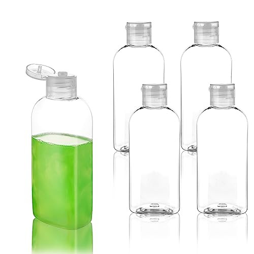 Kitchen GIMS Travel Size Containers Plastic Travel Bottles for Toiletries Leak Proof Squeeze Bottle with Flip Cap TSA Approved 3.4oz/100ml Small Bott