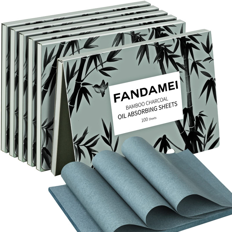 FANDAMEI 600 Counts Oil Blotting Sheets For Face, Blotting Paper for Oily Skin, Oil Control Film, Oil Absorbing Sheets For Face, Oil Absorbing Tissue