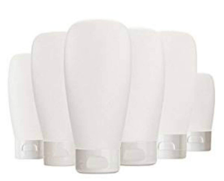 ericotry 6pcs 150ml/5oz Clear Plastic Cosmetic Soft Tubes Empty Squeeze Bottles with Flip Cap Refillable Makeup Containers Portable Cosmetics Travel