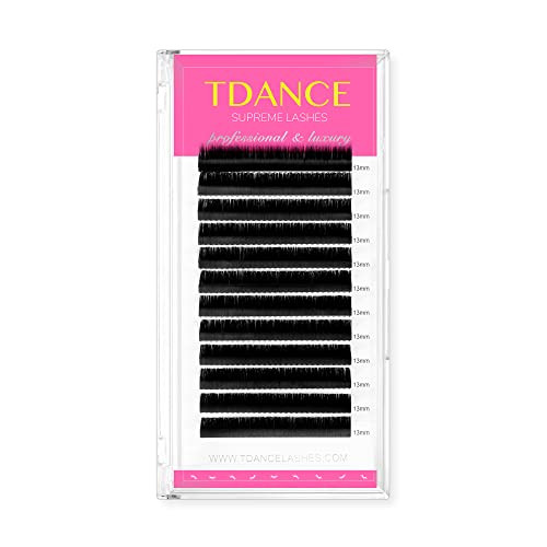 TDANCE Lash Extension Matte Black Eyelash Extension C CC D DD J B L Curl Volume & Classic Lash Extensions 0.03-0.18mm Thickness Professional Salon Us