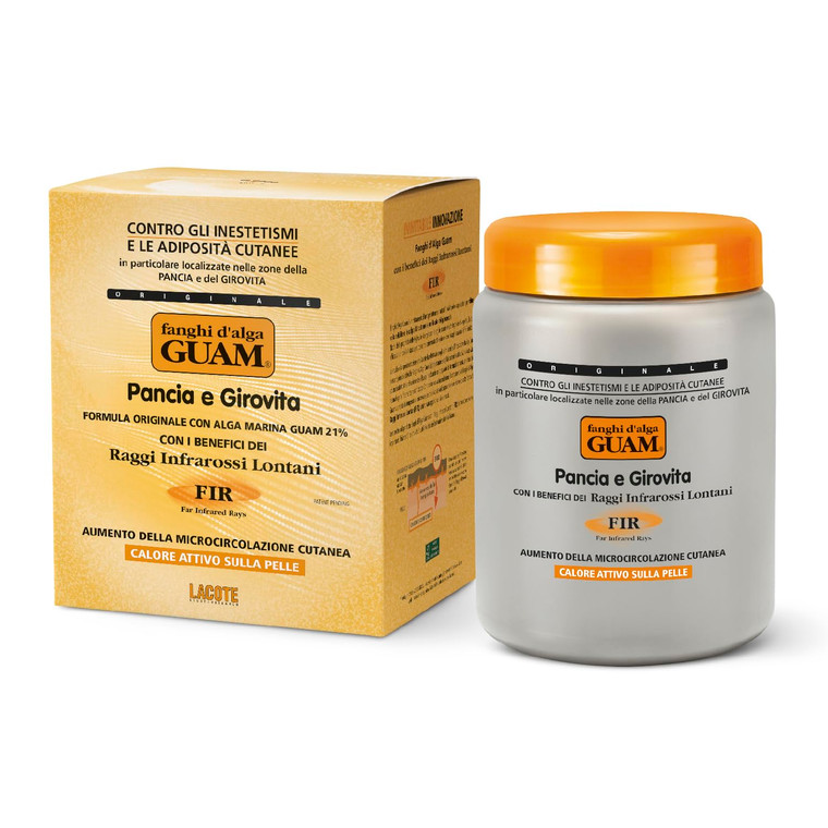 Guam Anti-Cellulite Stomach Wraps, INFRARED Body Wrap for Flat Tummy, FIR Tummy Wrap Celulite Remover, Belly Cellulite Treatment, Stomach Skin Firmin